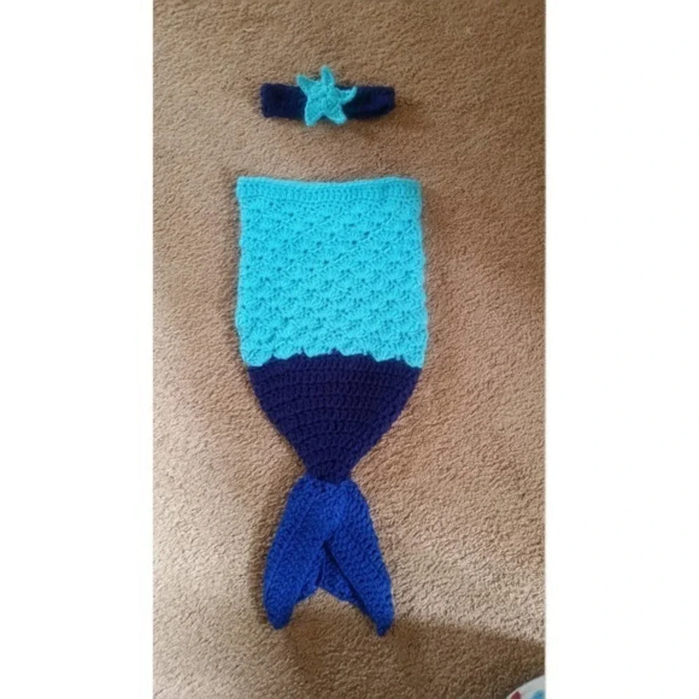 Mermaid Tail - Crochet‎ Tail Blanket For Babies